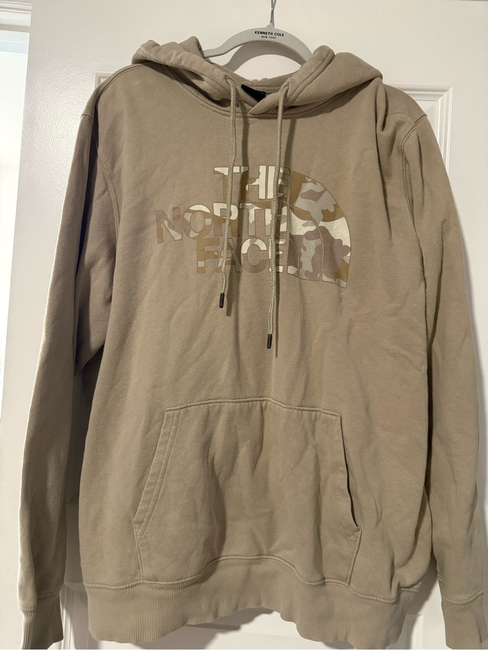 The North Face Tan Camo Logo Pullover Hoodie